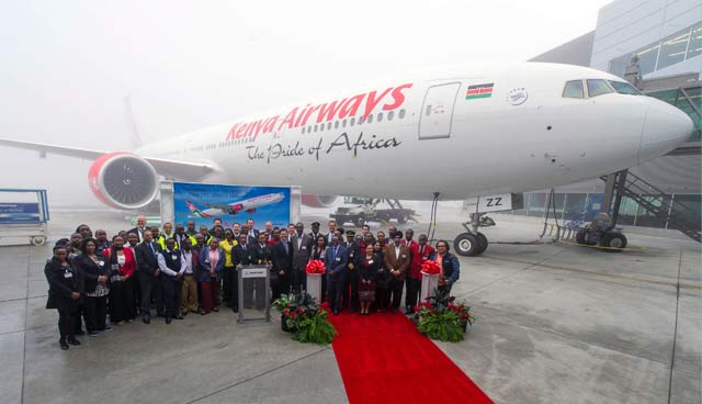 Boeing Delivers Kenya Airways' First 777-300ER