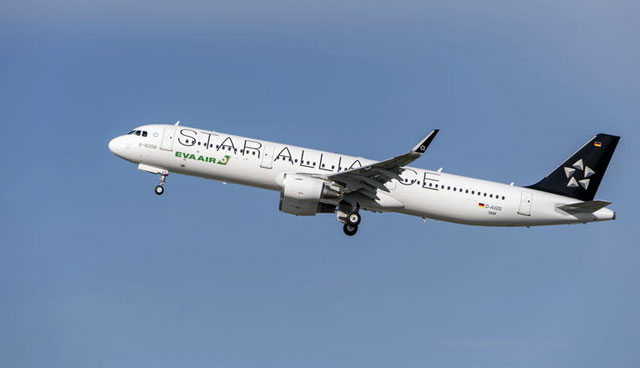 EVA Air takes delivery of its first Airbus A321 equipped with Sharklets