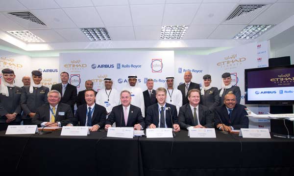 Etihad Airways orders 50 A350 XWB, 36 A320neo and one A330-200F
