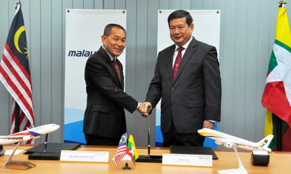 Malaysia Airlines Resumes Codeshare with Myanmar Airways