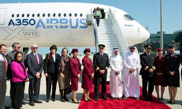 A350 XWB makes debut at Doha 