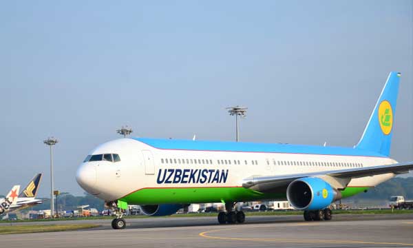 Changi Airport welcomes the arrival of Uzbekistan Airways