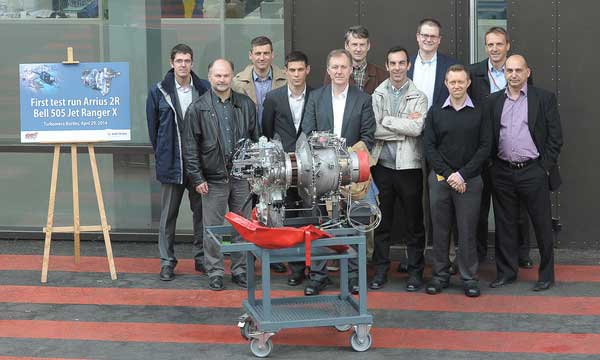 First Rotations of Arrius 2R Engine 