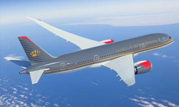 Boeing to Support Royal Jordanian 787 Dreamliners with Parts Service