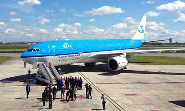 Airbus performs its longest flight using sustainable jet fuel with KLM 