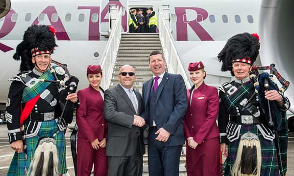  Qatar Airways Commences Edinburgh’s Highly Anticipated Direct Flight To Doha In The Middle East