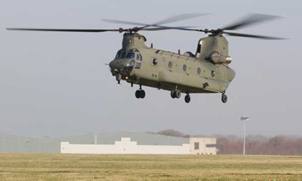 RAF Flying High In New Chinook Helicopter 