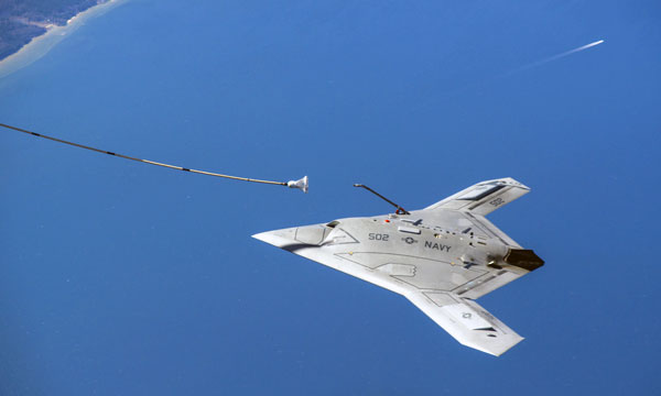 X-47B UCAS-D demonstrates the first autonomous aerial refueling