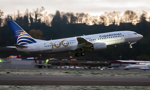 Copa Airlines celebrates 100th airplane with special decal on Boeing Next-Generation 737